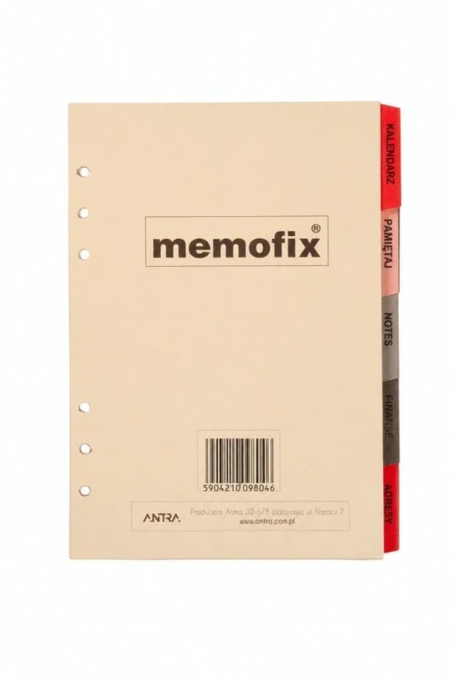 Wkład kalendarzowy 2027 Memofix A5 komplet