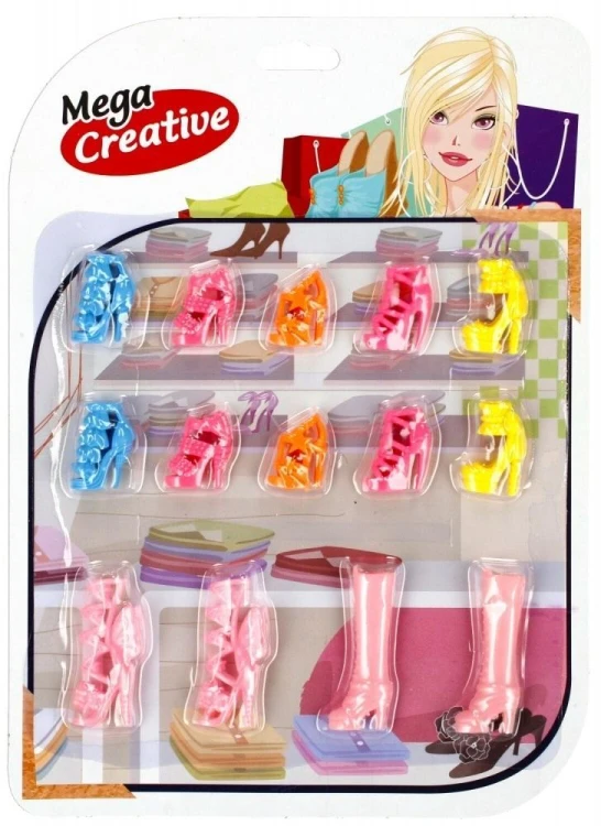 Akcesoria dla lalek buty Nell, Mega Creative