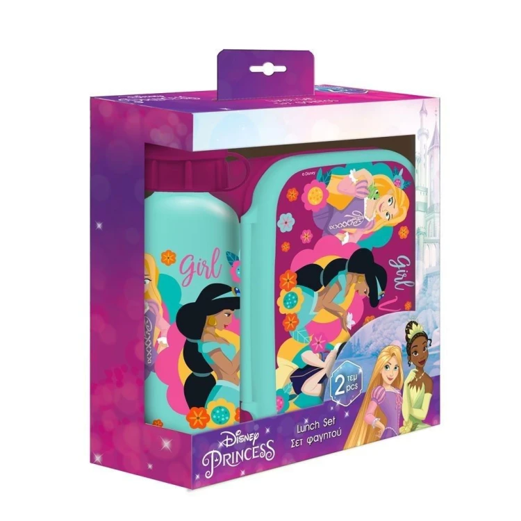 Lunchbox butelka 500ml + pudełko 800ml Princess