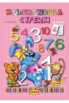 Kolorowanka cyferki PASJA, Halina Gołek