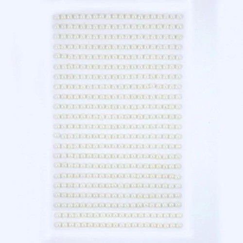 Perełki samoprzylepne Ivory 4mm 440szt, Dalprint