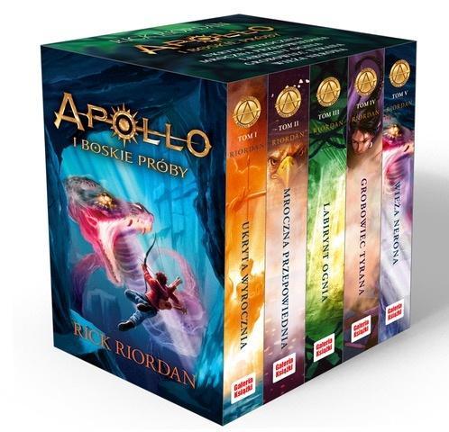 Pakiet: Apollo i boskie próby T.1-5, Rick Riordan