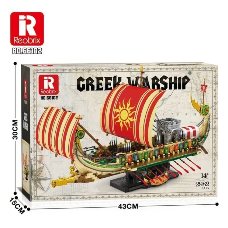 Klocki Greek Warship 2982el, Reobrix