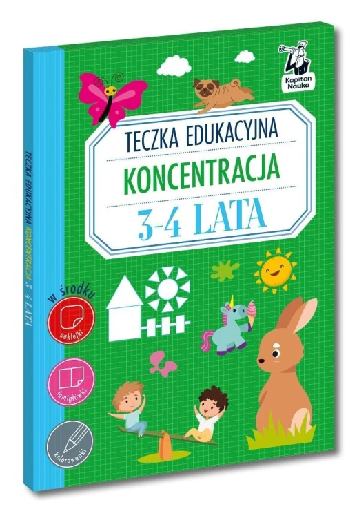 Teczka edukacyjna Koncentracja 3-4 lata Kapitan...