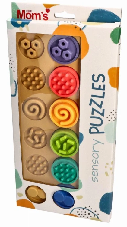 Puzzle sensoryczne kółeczka XL, Mom's Care