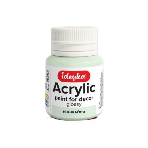 Farba akrylowa Delikatna mięta 20ml, Ideyka