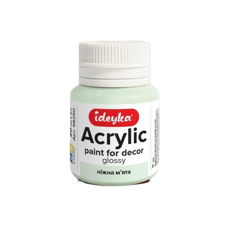 Farba akrylowa Delikatna mięta 20ml, Ideyka