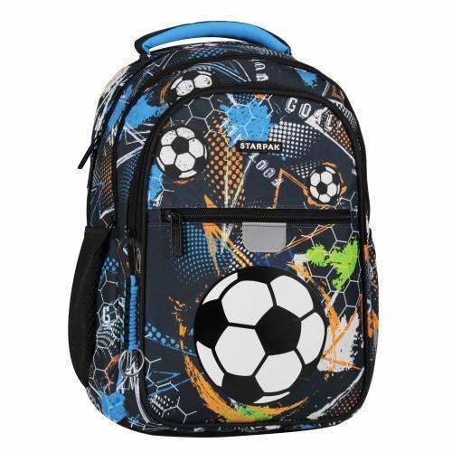 Plecak szkolny Football blue, STARPAK