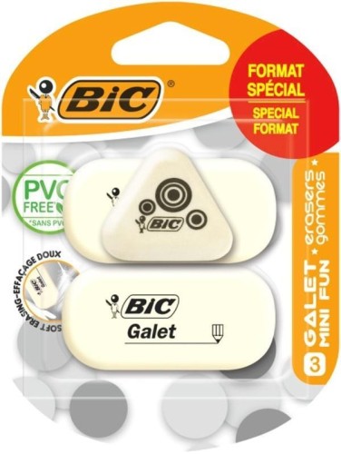 Gumka Galet Mini Fun 2+1szt BIC, BIC
