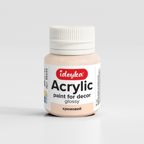 Farba akrylowa Kremowy 20ml, Ideyka