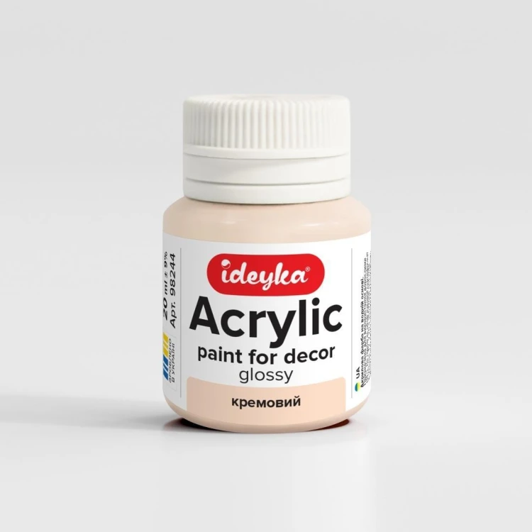 Farba akrylowa Kremowy 20ml, Ideyka