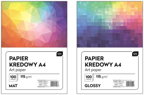 Papier kredowany A4/100K 115g matowy, INTERDRUK