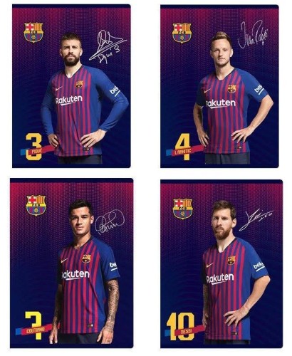 Zeszyt A5/60k kratka FC Barcelona (10szt) ASTRA