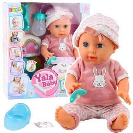 Lalka bobas z dźwiękiem 35cm, Leantoys