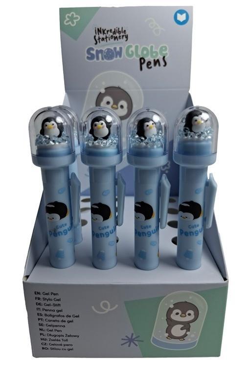 Długopis Adoramals Penguin z kulą śnieżną (20szt)