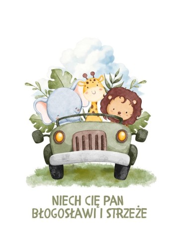 Karnet - Niech cię błogosławi - zwierzątka