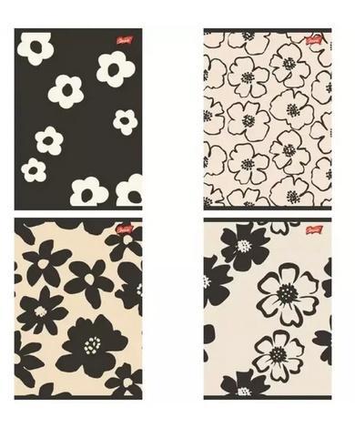 Zeszyt A5/80k kratka Mono Blooms (10szt), UNIPAP