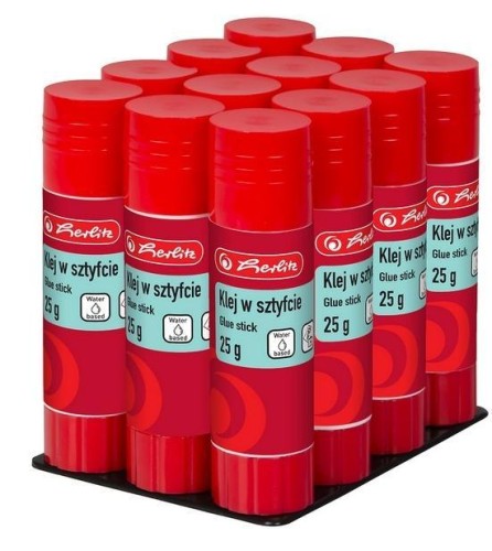 Klej w sztyfcie 25g (12szt), HERLITZ