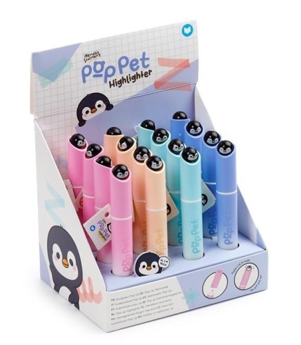Zakreślacz Adoramals Pets Rabbit Pop Pet (16szt)