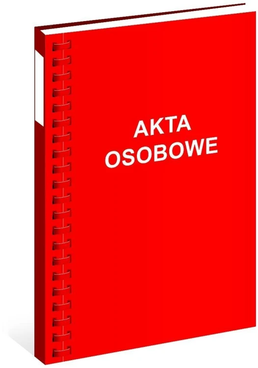 Teczka akt osobowych A4 bigowana czerwona (10szt)
