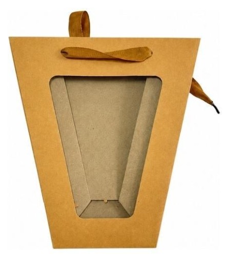 Torebka ozdobna TS-2 - trapez szara - 16x26x11