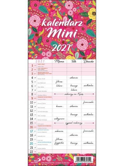 Kalendarz 2027 - Rodzinny mini