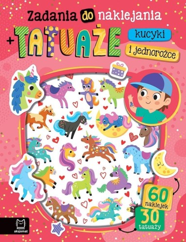 Zadania do naklejania Kucyki i jednorożce +tatuaże