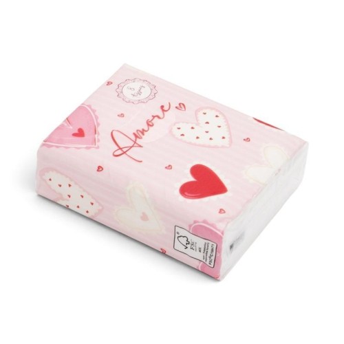 Chusteczki kieszonkowe Amore Hearts 8szt, Puckator