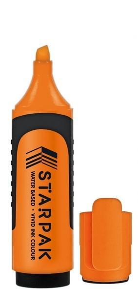 Zakreślacz pomarańczowy 1szt, STARPAK