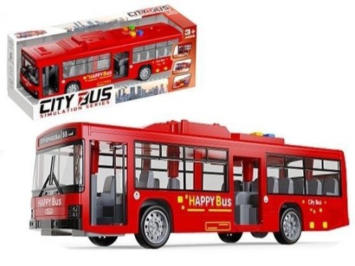 Autobus 1:24 światło, dźwięk 28x7,5x4cm, ADAR