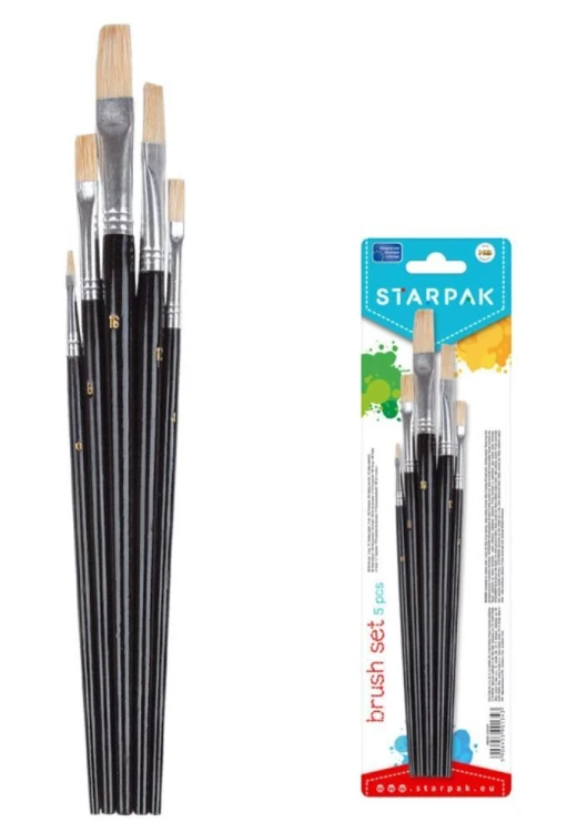 Zestaw 5 pędzli, STARPAK