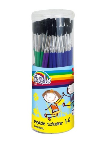 Pędzle w tubie nr 1-6 (72szt) FIORELLO, Fiorello