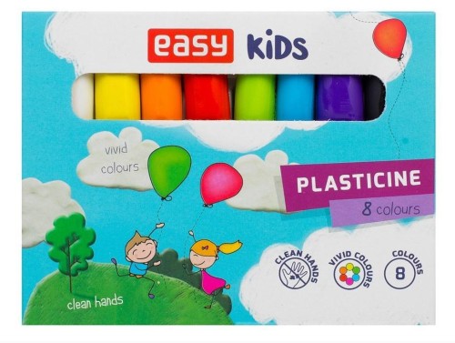 Plastelina 8 kolorów EASY, Easy Stationery