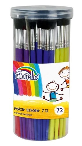 Pędzle w tubie nr 7-12 (72szt) FIORELLO, Fiorello