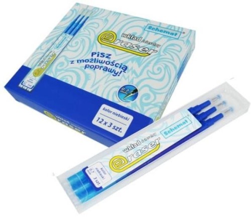 Wkład ścieralny Eraser niebieski 3szt, Schemat