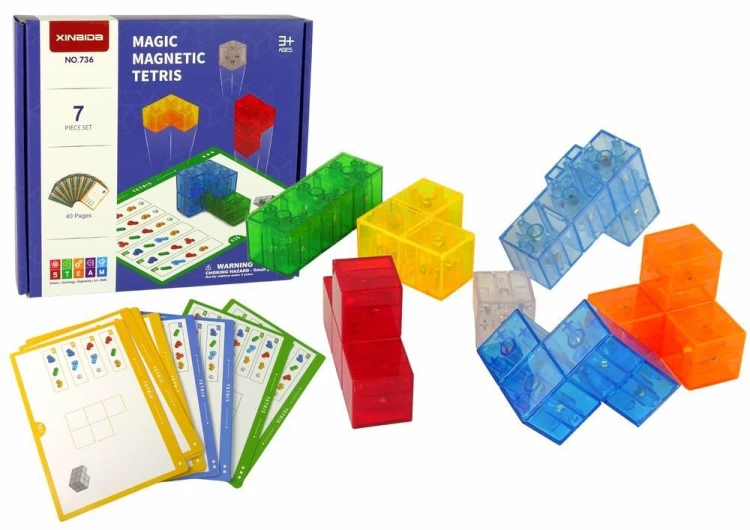Magiczna kostka magnetyczna do układania 7el