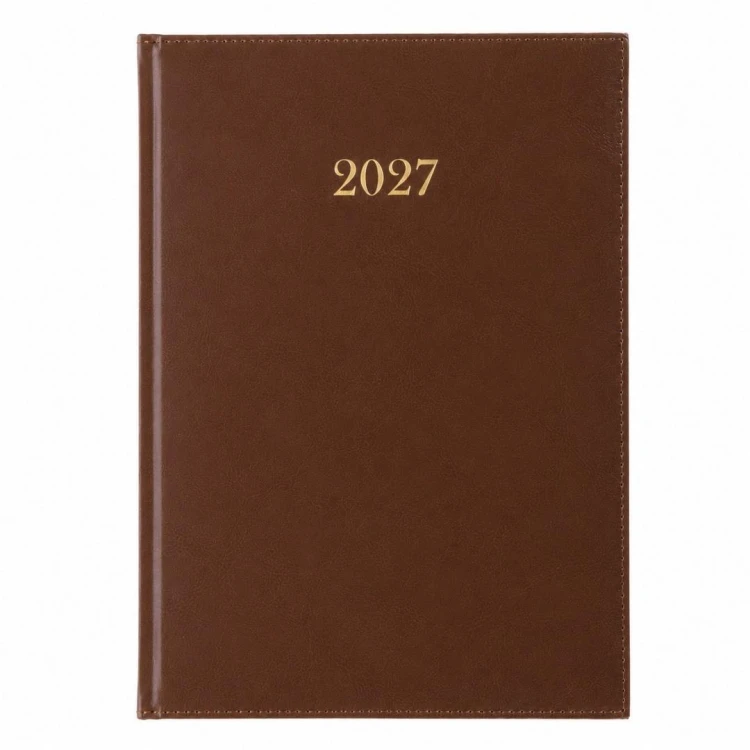 Terminarz 2027 tygodniowy A4 Divas brązowy