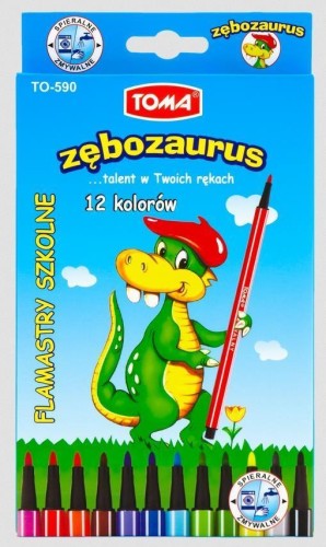 Pisaki spieralne 12 kolorów TOMA, TOMA