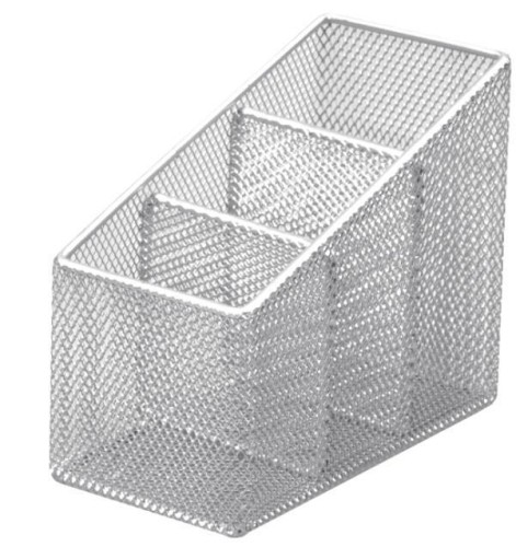 Przybornik do długopisów srebrny BV511-S, Tetis