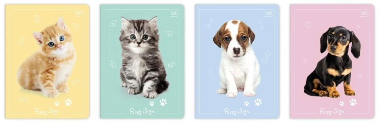Zeszyt A5/32K kratka UV Puppy Sign (10szt)