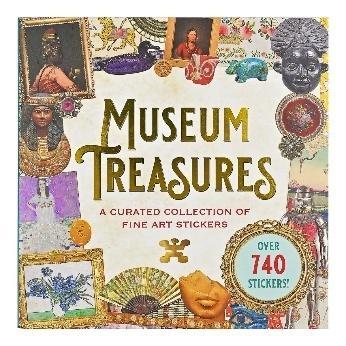 Książka z naklejkami 740szt - Museum Treasures