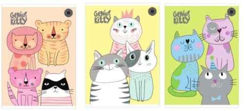 Zeszyt A4/32K linia Genius Kitty (10szt)