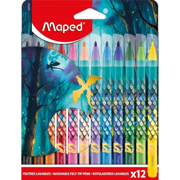 Flamastry Dragon 12kol MAPED, Maped