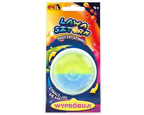 Magiczny spinner Lawa Sztorm niebiesko-żółty, EPEE