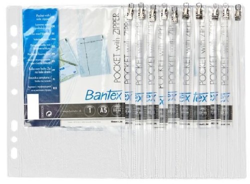 Koszulka groszkowa na suwak A5/140mic 10szt BANTEX