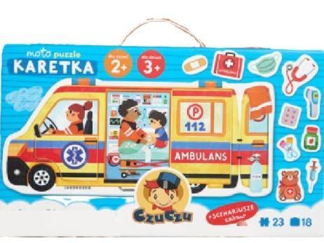 CzuCzu Moto puzzle Karetka 2+, Bright Junior Media