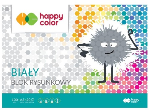 Blok rysunkowy biały A3/20K HAPPY COLOR, GDD