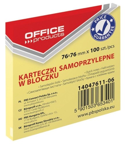 Karteczki samoprzylepne 6x76mm 100K, Office