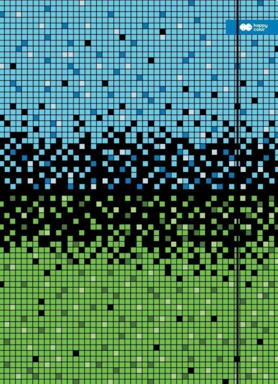 Teczka z gumką A4+ Pixi nieb-ziel HAPPY COLOR, GDD