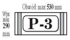 Okładka przylepiana P3 (50szt) IKS, IKS
